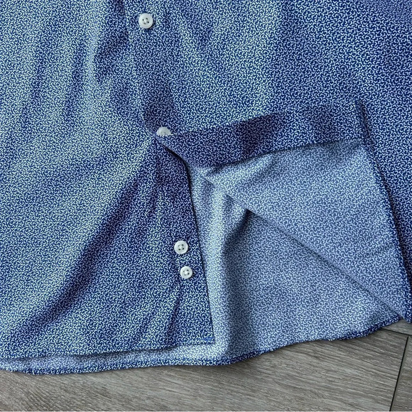 Michael Kors OEKO-TEX Non  Iron Printed Slim Fit Dress Shirt - Picture 8 of 14